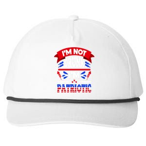 Funny 4th of July Not Drunk Patriotic Snapback Five-Panel Rope Hat