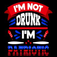 Funny 4th of July Not Drunk Patriotic 7-Panel Snapback Hat
