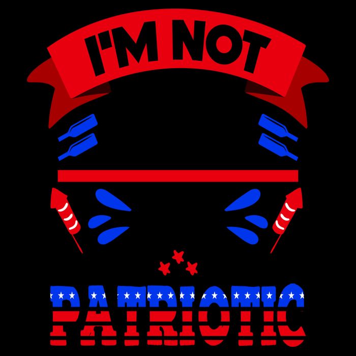 Funny 4th of July Not Drunk Patriotic 16oz Travel Tumbler