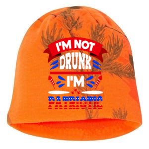 Funny 4th of July Not Drunk Patriotic Kati - Camo Knit Beanie