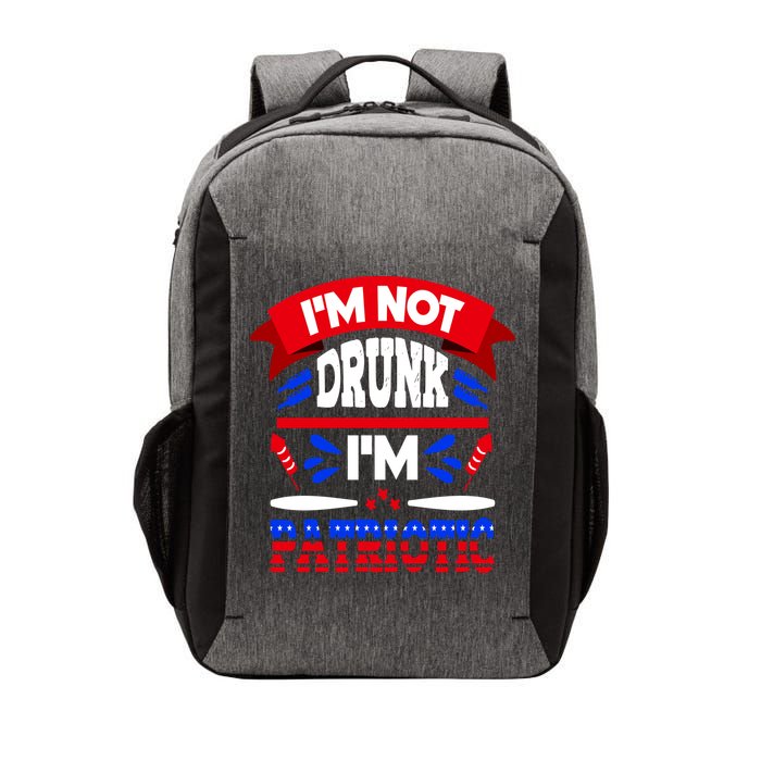 Funny 4th of July Not Drunk Patriotic Vector Backpack