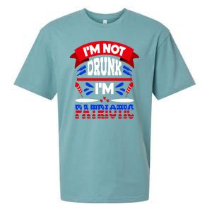 Funny 4th of July Not Drunk Patriotic Sueded Cloud Jersey T-Shirt