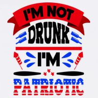 Funny 4th of July Not Drunk Patriotic Garment-Dyed Sweatshirt