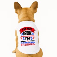 Funny 4th of July Not Drunk Patriotic Doggie Tank