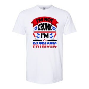 Funny 4th of July Not Drunk Patriotic Softstyle CVC T-Shirt