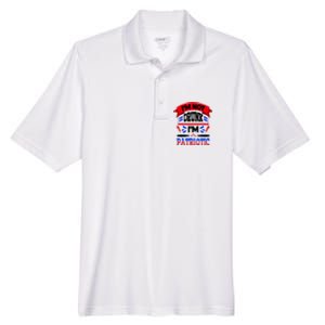 Funny 4th of July Not Drunk Patriotic Men's Origin Performance Pique Polo