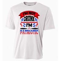 Funny 4th of July Not Drunk Patriotic Cooling Performance Crew T-Shirt