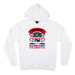 Funny 4th of July Not Drunk Patriotic Hoodie