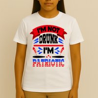 Funny 4th of July Not Drunk Patriotic T-Shirt