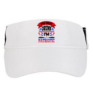 Funny 4th of July Not Drunk Patriotic Adult Drive Performance Visor