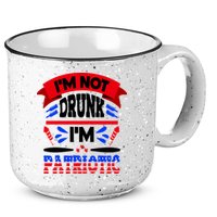 Funny 4th of July Not Drunk Patriotic 15oz Campfire Ceramic Mug
