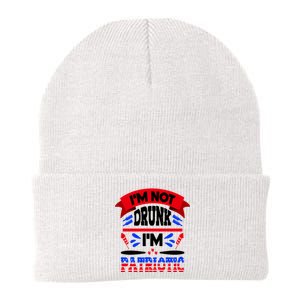 Funny 4th of July Not Drunk Patriotic Knit Cap Winter Beanie