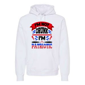 Funny 4th of July Not Drunk Patriotic Premium Hoodie