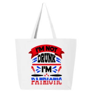 Funny 4th of July Not Drunk Patriotic 25L Jumbo Tote