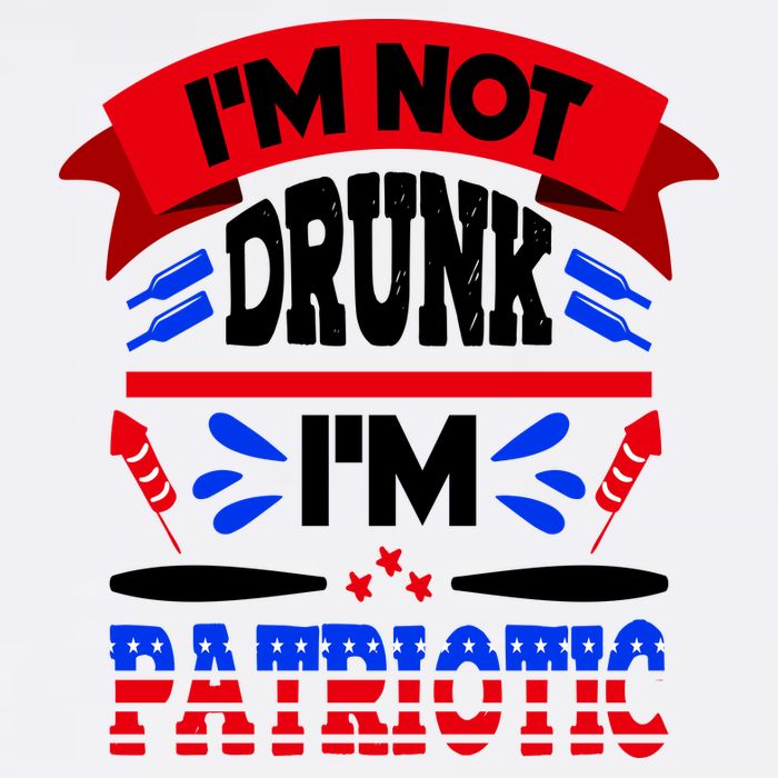 Funny 4th of July Not Drunk Patriotic Golf Towel