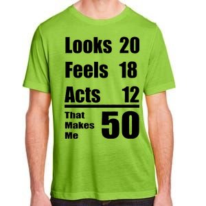 Funny 50th Birthday Fifty Years Adult ChromaSoft Performance T-Shirt