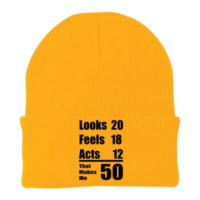 Funny 50th Birthday Fifty Years Knit Cap Winter Beanie