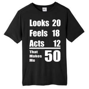 Funny 50th Birthday Fifty Years Tall Fusion ChromaSoft Performance T-Shirt