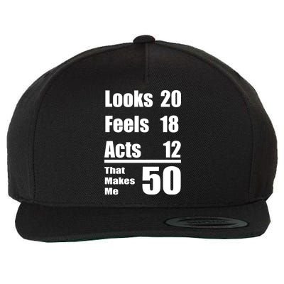 Funny 50th Birthday Fifty Years Wool Snapback Cap