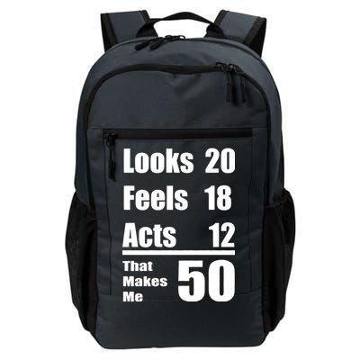 Funny 50th Birthday Fifty Years Daily Commute Backpack