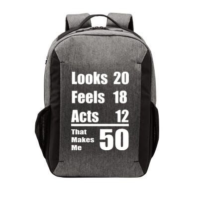 Funny 50th Birthday Fifty Years Vector Backpack