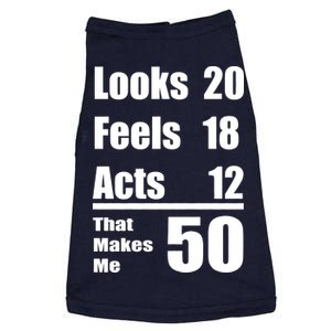 Funny 50th Birthday Fifty Years Doggie Tank