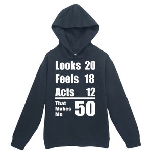 Funny 50th Birthday Fifty Years Urban Pullover Hoodie