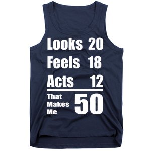 Funny 50th Birthday Fifty Years Tank Top