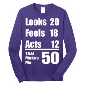 Funny 50th Birthday Fifty Years Long Sleeve Shirt