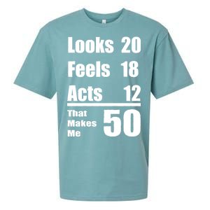 Funny 50th Birthday Fifty Years Sueded Cloud Jersey T-Shirt