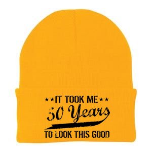 Funny 50th Birthday: It Took Me 50 Years To Look This Good Knit Cap Winter Beanie