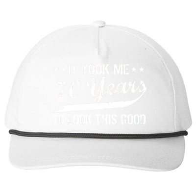 Funny 70th Birthday Look This Good Snapback Five-Panel Rope Hat