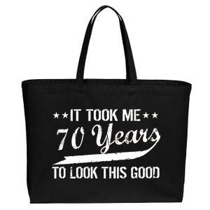 Funny 70th Birthday Look This Good Cotton Canvas Jumbo Tote