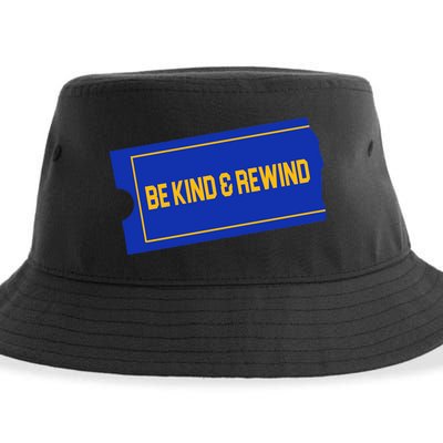 Funny 90s Be Kind Rewind Sustainable Bucket Hat