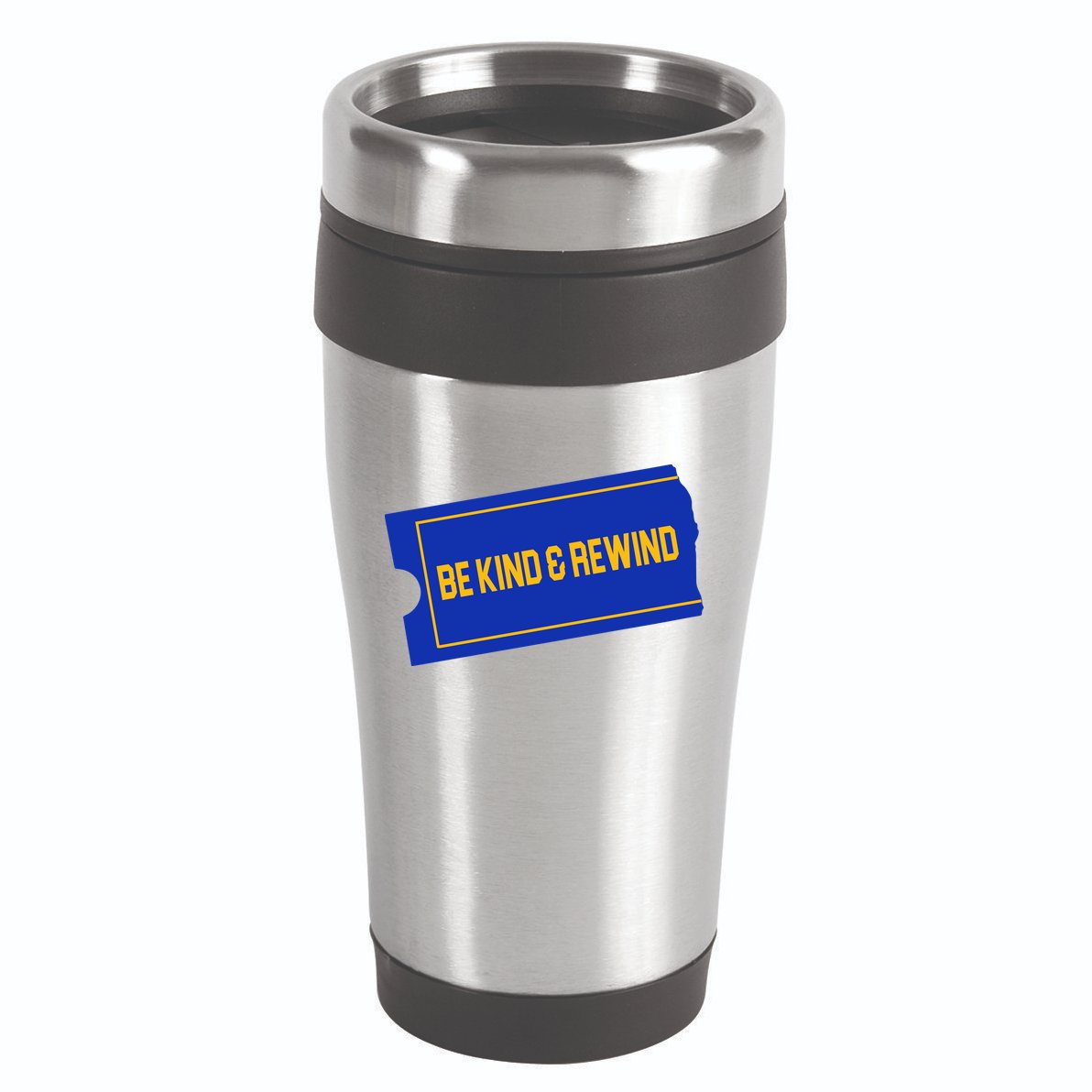 Funny 90s Be Kind Rewind 16oz Travel Tumbler