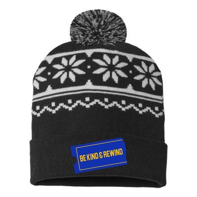 Funny 90s Be Kind Rewind USA-Made Snowflake Beanie