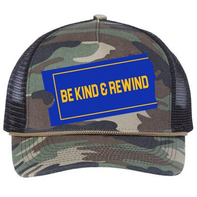 Funny 90s Be Kind Rewind Retro Rope Trucker Hat Cap