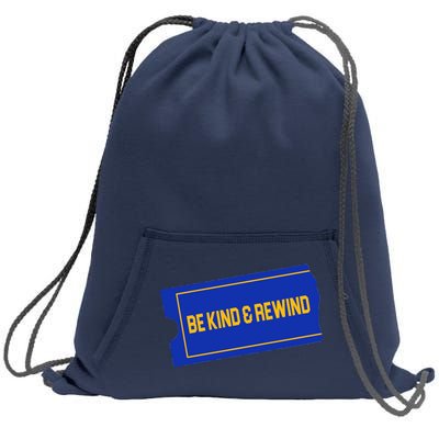 Funny 90s Be Kind Rewind Sweatshirt Cinch Pack Bag