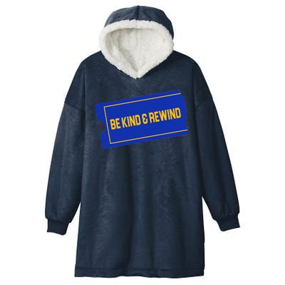 Funny 90s Be Kind Rewind Hooded Wearable Blanket