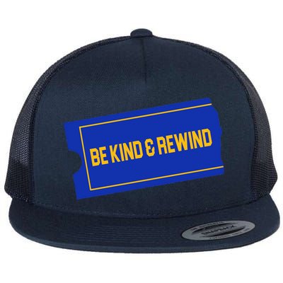 Funny 90s Be Kind Rewind Flat Bill Trucker Hat