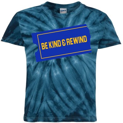 Funny 90s Be Kind Rewind Kids Tie-Dye T-Shirt