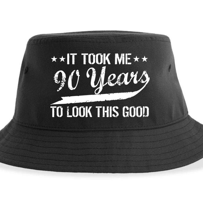 Funny 90th Birthday: It Took Me 90 Years To Look This Good Sustainable Bucket Hat