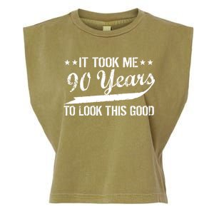 Funny 90th Birthday: It Took Me 90 Years To Look This Good Garment-Dyed Women's Muscle Tee