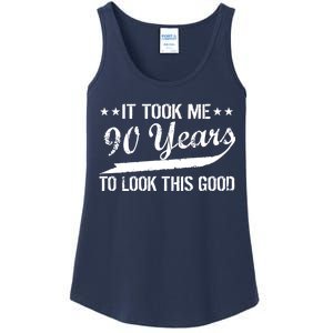 Funny 90th Birthday: It Took Me 90 Years To Look This Good Ladies Essential Tank