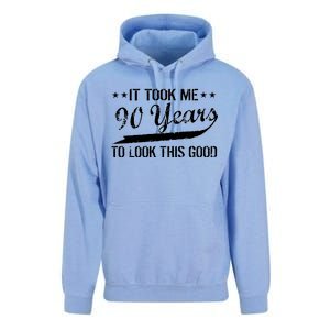 Funny 90th Birthday: It Took Me 90 Years To Look This Good Unisex Surf Hoodie