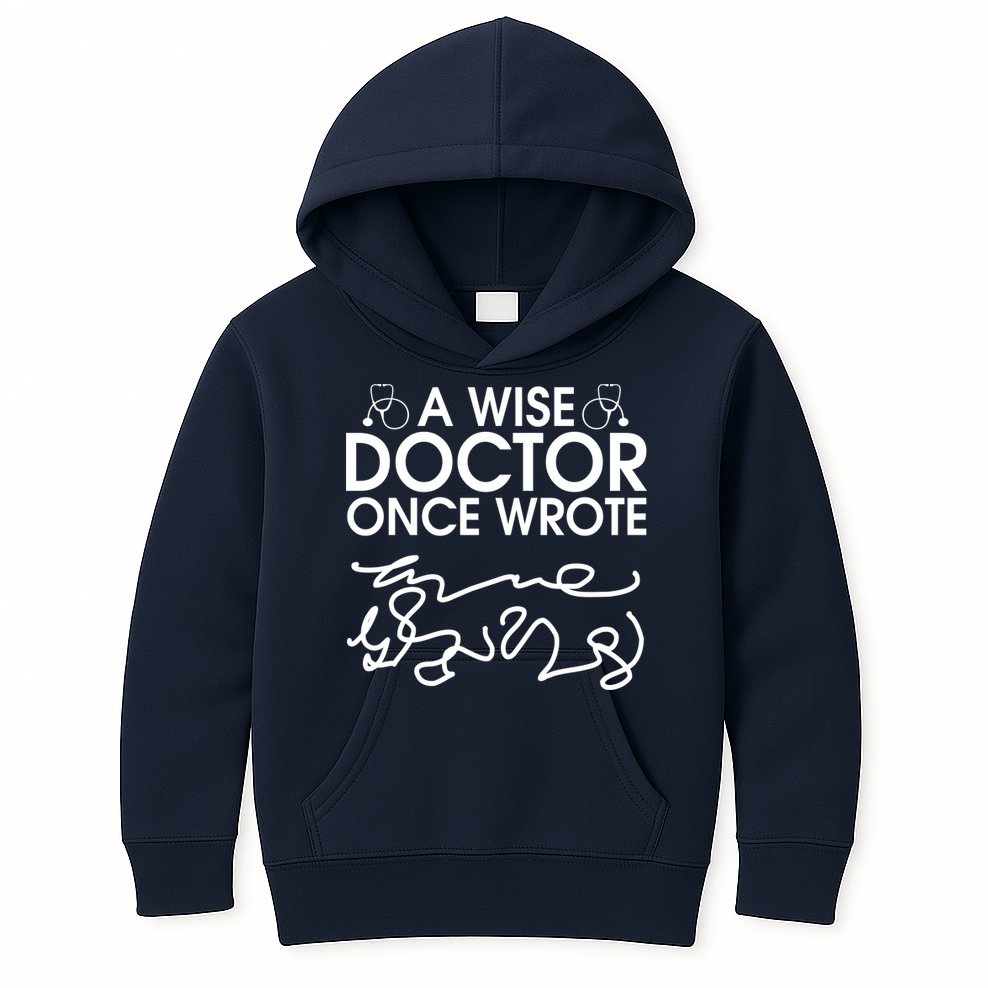 Funny A Wise Doctor Once Wrote Kids Hoodie