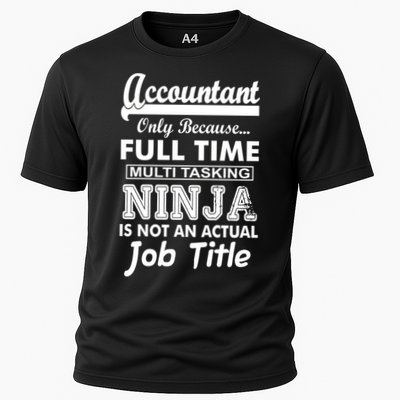 Funny Accountant Full Time Ninja Performance Shirt