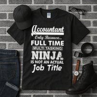Funny Accountant Full Time Ninja Tall T-Shirt