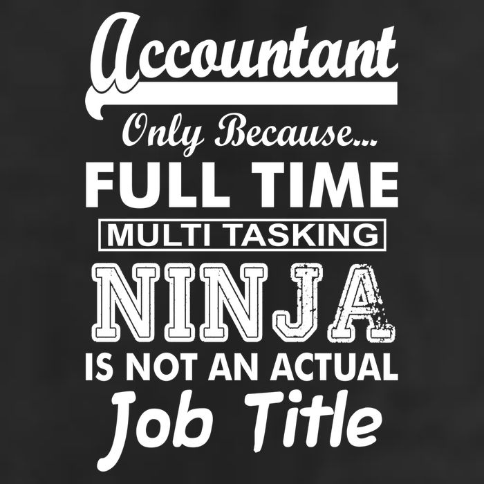 Funny Accountant Full Time Ninja Golf Towel