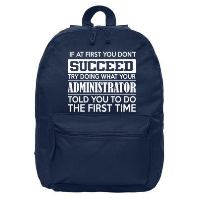 Funny Administrator 16 in Basic Backpack